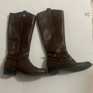 Franco Sarto brown leather boots